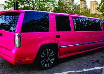 Aluguel de limousine rosa