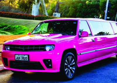 Aluguel de limousine rosa